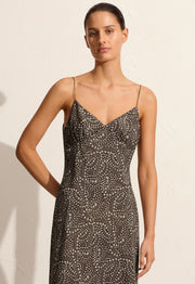 Low Back Slip Dress - Jasmine (Cocoa) - Matteau